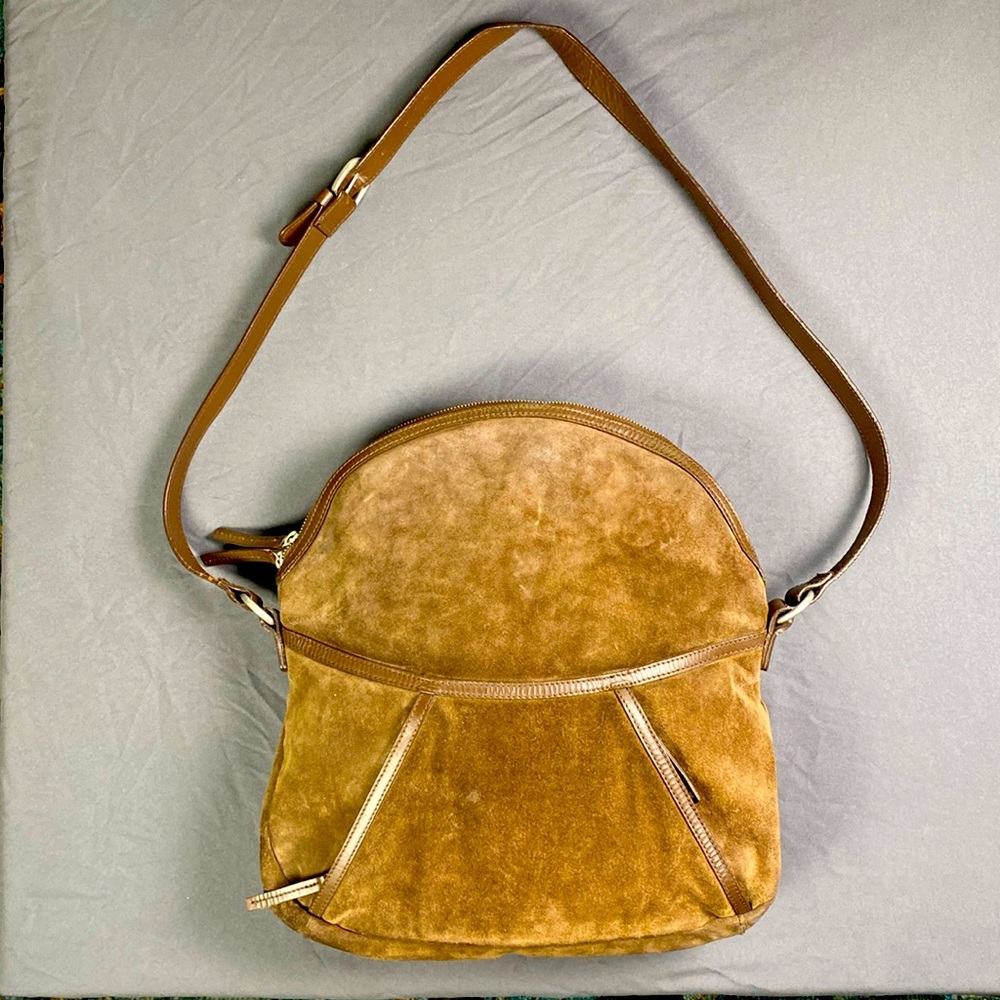 Timberland Suede Crossbody Foldover‎ Multipocket Bag